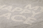 Preview: David Fussenegger Kurzflor- Wohndecke Savona 'my happy place' 150 x 200 cm Filz - Hellgrau