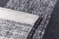 Preview: David Fussenegger Wohndecke Luca 'Struktur Streifen' 140 x 200 cm Anthrazit