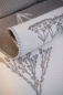 Preview: David Fussenegger Wohndecke Bett Divan Überwurf Nova 'Herbarium' 145 x 220 cm Rohweiß