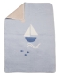 Preview: David Fussenegger Babydecke Maja 'Segelboot' 75 x 100 cm Hellblau