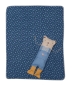 Preview: David Fussenegger Babydecke Juwel in der Puppe 'Bär' 70 x 90 cm Blau