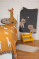 Preview: David Fussenegger Kinderdecke Mila 'Giraffen' 150 x 200 cm Gold - Gelb