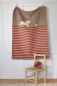 Preview: David Fussenegger Babydecke Maja 'Katze' 75 x 100 cm Rouge