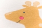 Preview: David Fussenegger Babydecke Lili mit Stick 'Giraffe' 70 x 90 cm Rohweiß
