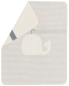 Preview: David Fussenegger Babydecke Juwel 'Wal/Streifen' 70 x 90 cm Filz - Grau
