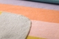 Preview: David Fussenegger Kinderdecke Juwel 'Regenbogen' 140 x 200 cm Filz - Hellgrau