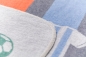 Preview: David Fussenegger Kinderdecke Juwel 'Fußball Trikots' 100 x 140 cm Grau