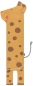 Preview: David Fussenegger Babydecke Juwel in der Puppe 'Giraffe' 70 x 90 cm Gold - Gelb