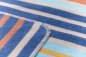 Preview: David Fussenegger Babydecke Juwel 'Fuchs Multistreifen' 70 x 90 cm Marine - Blau