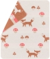 Preview: David Fussenegger Babydecke Juwel 'Fuchs und Pilz' 70 x 90 cm Rohweiß