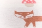 Preview: David Fussenegger Babydecke Juwel 'Fuchs und Pilz' 70 x 90 cm Rohweiß