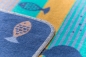 Preview: David Fussenegger Kinderdecke Juwel 'Fische' 100 x 140 cm Marine - Blau
