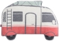 Preview: David Fussenegger Kissen gefüllt Juwel 'Camper' 43 x 33 cm Rohweiß