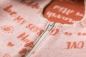 Preview: David Fussenegger Schlafsack Juwel 'sketchnotes' 70 cm - ca. bis 1 Jahr Pfirsich