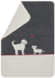Preview: David Fussenegger Haustierdecke 'Hund & Katze' 70 x 90 cm Anthrazit