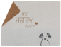 Preview: David Fussenegger Hundedecke 'my happy place' 100 x 140 cm Filz- Hellgrau