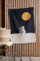 Preview: David Fussenegger Haustierdecke 'Katzenpaar' 70 x 90 cm Anthrazit