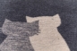 Preview: David Fussenegger Haustierdecke 'Katzenpaar' 70 x 90 cm Anthrazit