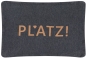 Preview: David Fussenegger Hundekissenhülle 'Platz!' 60 x 90 cm Anthrazit