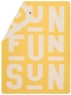 Preview: David Fussenegger Wohndecke Silvretta 'FUN SUN' 140 x 200 cm Gelb