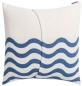 Preview: David Fussenegger Kissenhülle Nova 'Wellen' 50 x 50 cm Marine- Blau