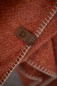 Preview: David Fussenegger Wolldecke Merano 'falsches Uni' 160 x 200 cm Terracotta