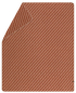 Preview: David Fussenegger Wolldecke Merano 'Welle' 160 x 200 cm Terracotta