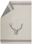 Preview: David Fussenegger Kurzflor- Wohndecke Savona 'Platzhirsch' 150 x 200 cm Graphit - Grau