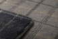Preview: David Fussenegger Kurzflor- Wohndecke Savona 'Karo' 150 x 200 cm Anthrazit- Grau