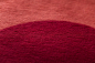 Preview: David Fussenegger Kurzflor- Wohndecke Savona 'Herz' 150 x 200 cm Rot