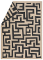 Preview: David Fussenegger Wohndecke Luca 'Labyrinth' 140 x 200 cm Natur