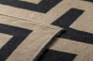 Preview: David Fussenegger Wohndecke Luca 'Labyrinth' 140 x 200 cm Natur
