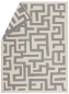 Preview: David Fussenegger Wohndecke Luca 'Labyrinth' 140 x 200 cm Grau