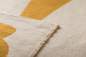 Preview: David Fussenegger Wohndecke Luca 'Pflanze' 140 x 200 cm Gold- Gelb