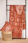 Preview: David Fussenegger Wohndecke Silvretta 'be yourself' 140 x 200 cm Kupfer- Orange/Rosa