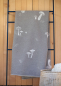 Preview: David Fussenegger Wohndecke Silvretta 'Pilze' 140 x 200 cm Rauch- Beige