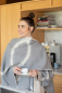 Preview: David Fussenegger Poncho Silvretta 'linear' 70 x 140 cm Graphit- Grau