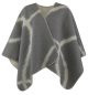 Preview: David Fussenegger Poncho Silvretta 'linear' 70 x 140 cm Graphit- Grau