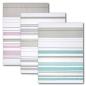 Preview: Dyckhoff Geschirrtuch 3er Set 'Streifenvielfalt' 50 x 70 cm