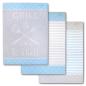 Preview: Dyckhoff Geschirrtuch 3er Set 'Grill & Chill' 50 x 70 cm Aqua - Blau