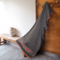 Preview: Dyckhoff Saunatuch Liegetuch 'Wellness' 80 x 200 cm Anthrazit- Grau