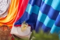 Preview: Dyckhoff Strandtuch Liegetuch 'Sunset' 80 x 180 cm Grenadine