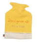 Preview: David Fussenegger Wärmflasche Juwel 'Don't grow up' 0,8 L 18 x 28 cm Gelb