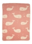 Preview: David Fussenegger Babydecke Maja 'Wal allover' 75 x 100 cm Altrosa