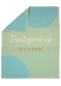Preview: David Fussenegger Babydecke Lili 'Don't grow up' 70 x 90 cm Hellgrün