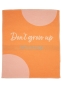 Preview: David Fussenegger Babydecke Lili 'Don't grow up' 70 x 90 cm Siena - Orange