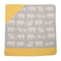 Preview: David Fussenegger Babydecke Kapuze Juwel 'Zoo' 80 x 80 cm Grau
