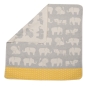 Preview: David Fussenegger Babydecke Kapuze Juwel 'Zoo' 80 x 80 cm Grau