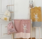 Preview: David Fussenegger Babydecke Juwel mit Stick 'Hase' 70 x 90 cm