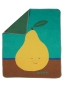 Preview: David Fussenegger Babydecke Juwel 'Birne' 70 x 90 cm Verde Mare